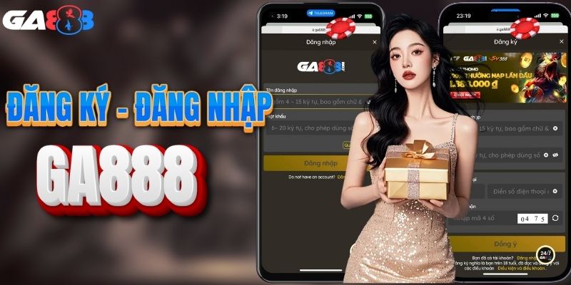 Hướng dẫn đăng ký - đăng nhập GA888