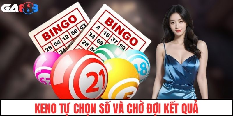 Keno tự chọn số và chờ đợi kết quả