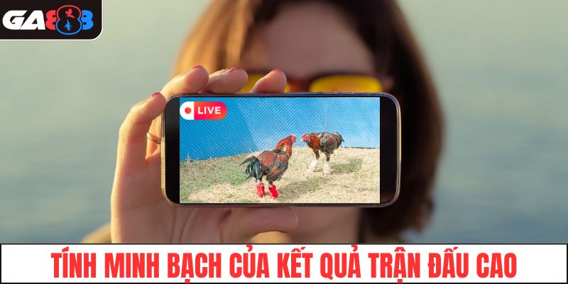 Tính minh bạch của kết quả trận đấu cao